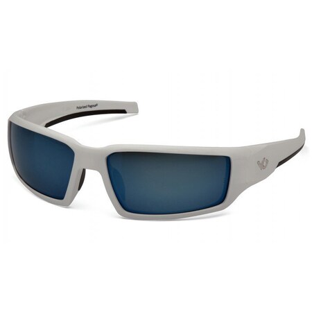 Pyramex Venture Gear - Pagosa - White frame/Ice blue polarized lens VGSW561